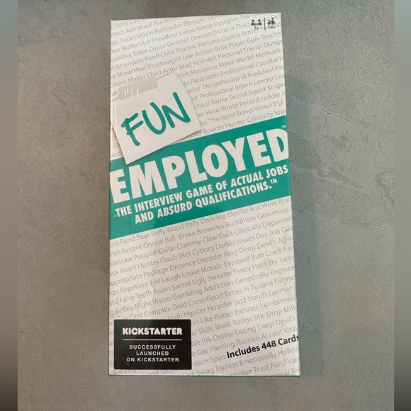 Funemployed Party Game – Hilarious Job & Qualification Card Game – Brand New - Picture 1 of 3